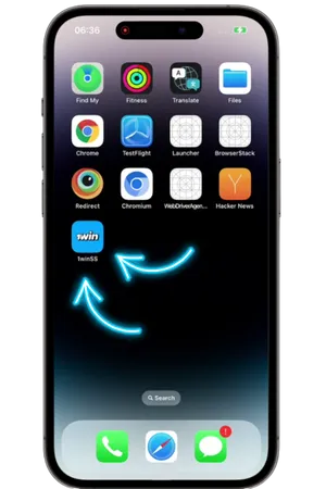 1Win iOS ana ekran kısayolu